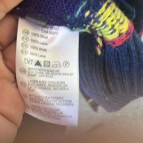 Rare*‎ Farah Vintage fair ice nordic cardigan wool Sweater - Picture 12 of 13